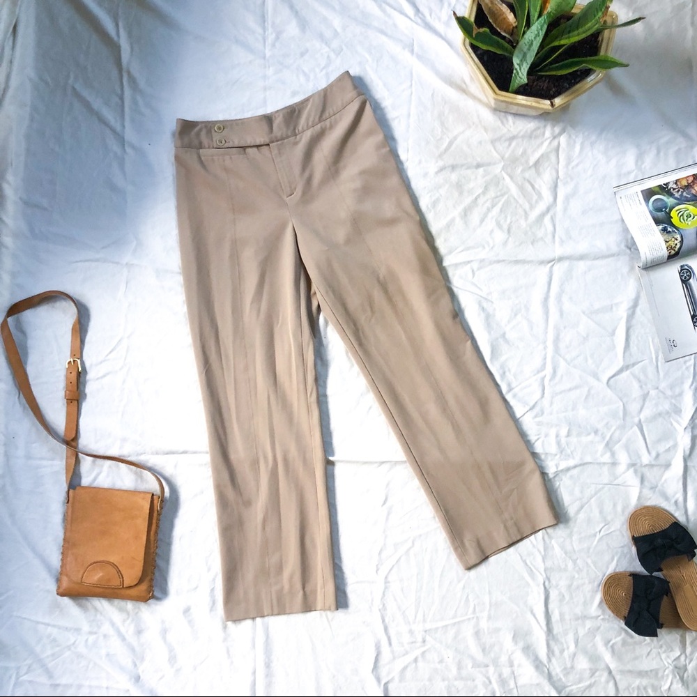 Nine West Khaki Trouser Dress Pant Stretchy